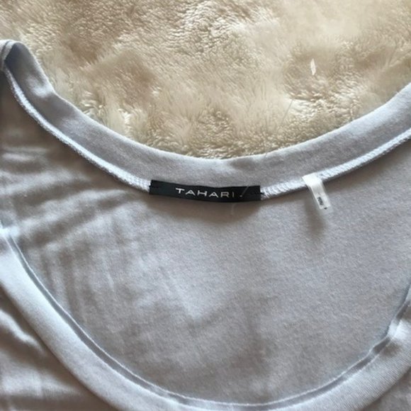 🆕 Tahari pale blue hi low tank NWT - Picture 3 of 5